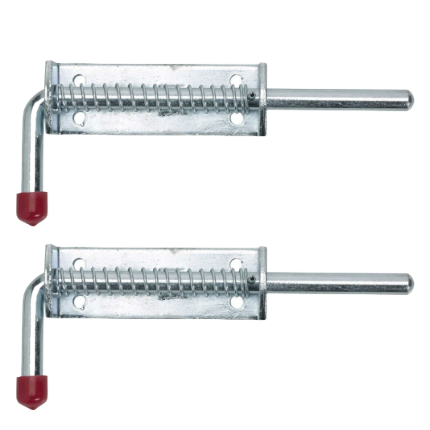 Spring Loaded Shoot Bolts Zinc Plated - Pack of 2