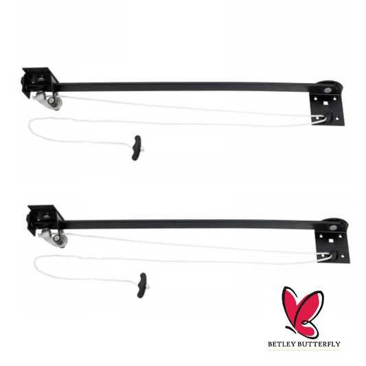 Support de porte de garage Senior Reliance 610 mm 24 po, robuste, avec cordon de traction, paire