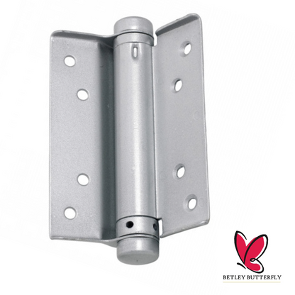Charnières de porte à ressort + ferrures à simple action 75 100 125 mm, porte de cuisine laquée argent