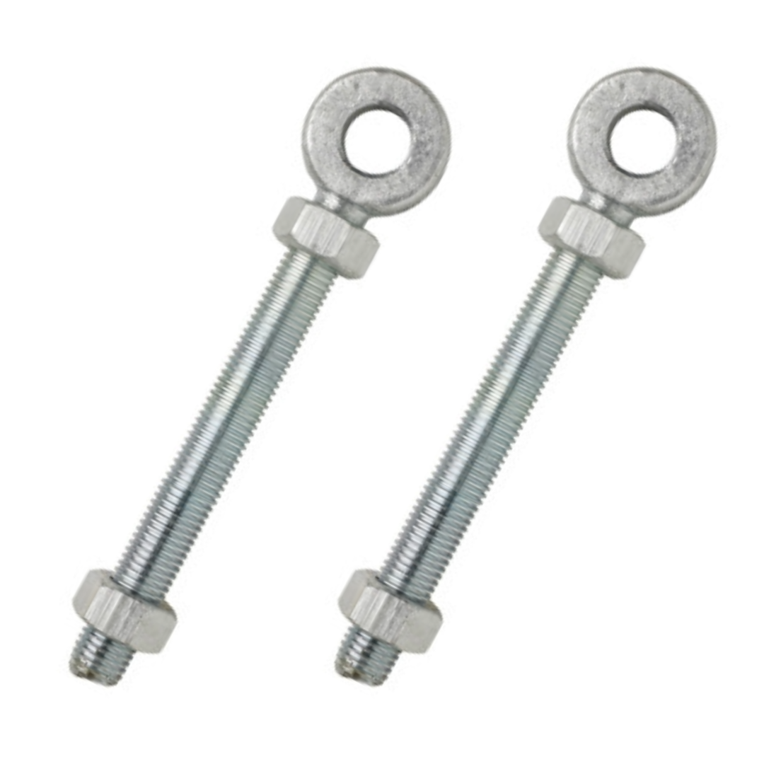 Adjustable Eye Bolts Galv Pair 100mm 150mm To Suit 12mm 16mm Pin