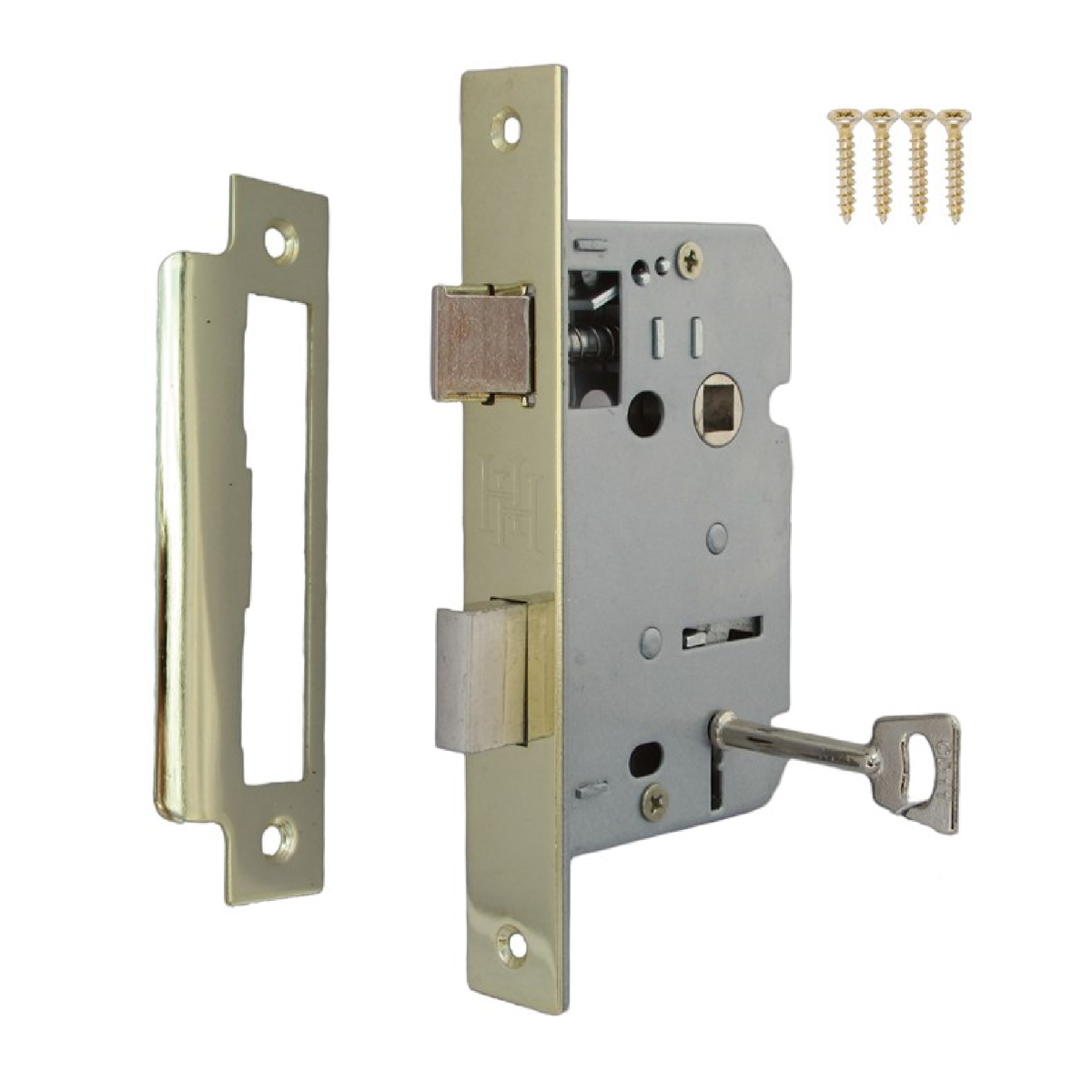 3 Lever Mortice Sash Lock with Key 2.5" 3" Bolt Through Reversable