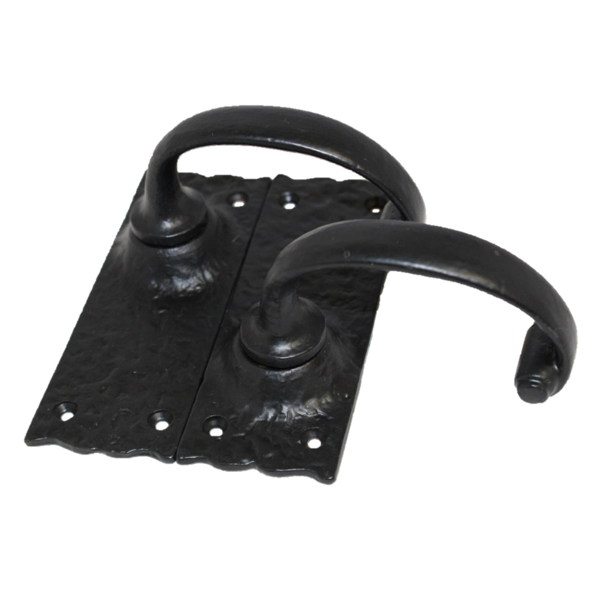 Marketplace JPG companion for Antique Black Cast Iron Door Handles Latch Lock Bathroom Vintage Cottage Country Handles