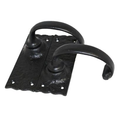 Marketplace JPG companion for Antique Black Cast Iron Door Handles Latch Lock Bathroom Vintage Cottage Country Handles