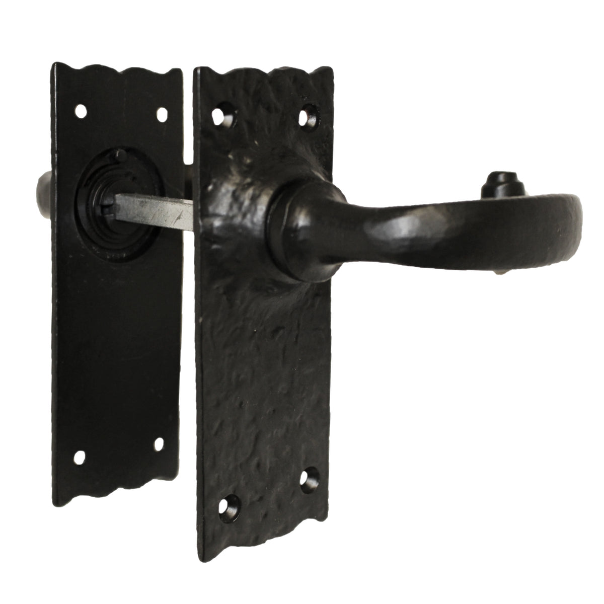 Marketplace JPG companion for Antique Black Cast Iron Door Handles Latch Lock Bathroom Vintage Cottage Country Handles