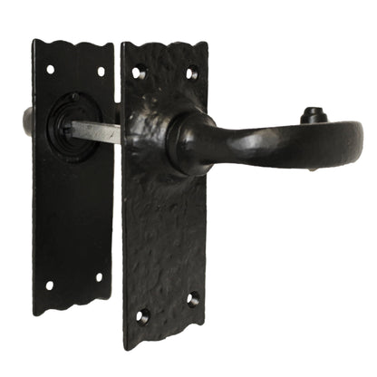 Marketplace JPG companion for Antique Black Cast Iron Door Handles Latch Lock Bathroom Vintage Cottage Country Handles