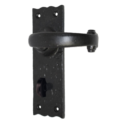 Marketplace JPG companion for Antique Black Cast Iron Door Handles Latch Lock Bathroom Vintage Cottage Country Handles