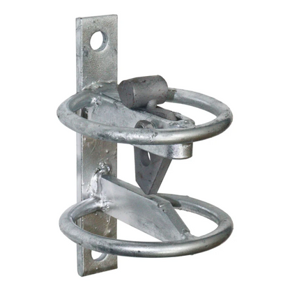 Animal Safety Self-Locking Gate Catch Kit with D-Striker Galvanised