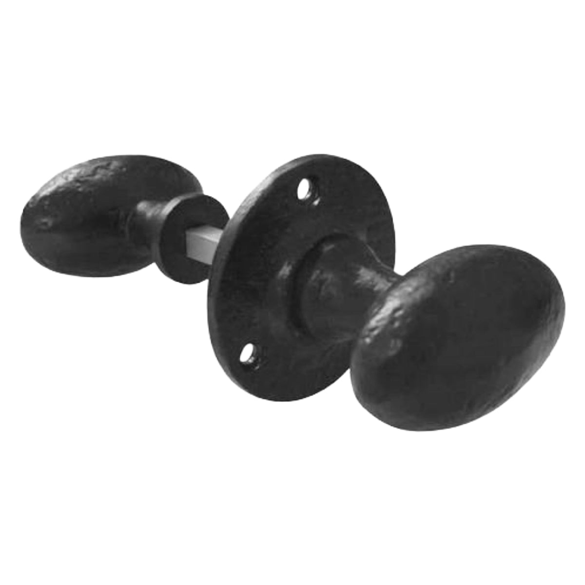 Marketplace JPG companion for Antique Black Oval Mortice Door Knob Set, Cast Iron Traditional Rustic Door Handles