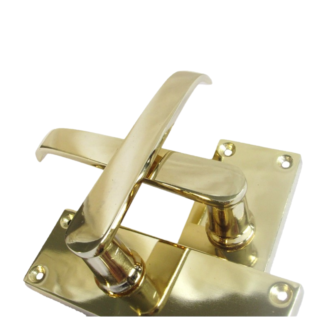MULTIPACK Door Handles Victorian Straight Lever Latch - Brass 1/4/6 Pairs