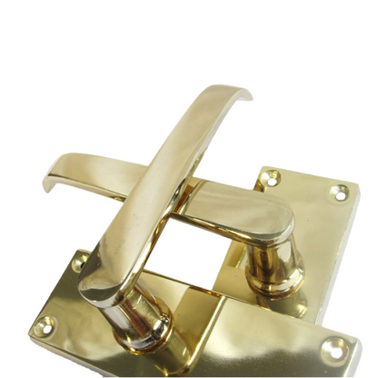 MULTIPACK Door Handles Victorian Straight Lever Latch - Brass 1/4/6 Pairs