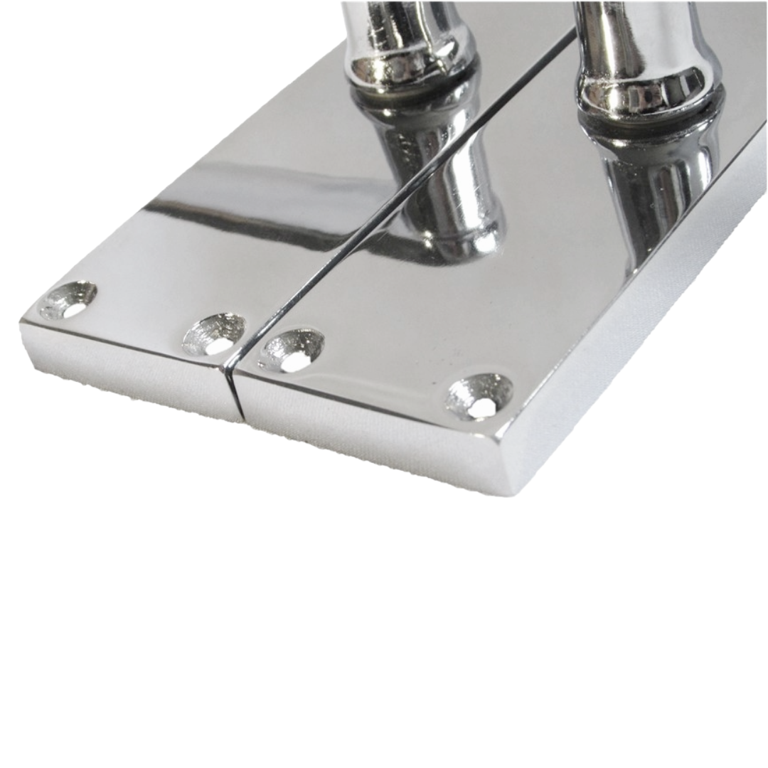 Door Handles Victorian Straight Lever Latch - Chrome 120 x 40mm