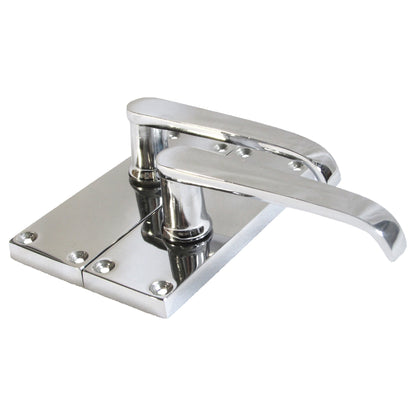 Marketplace JPG companion for Multipack Door Handles Victorian Straight Lever Latch - Chrome 1/4/6 Pairs - 113mm X 42mm