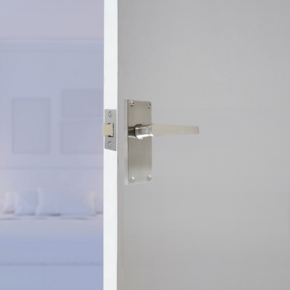 Door Handles Victorian Straight Lever Latch - Satin 120 x 40mm