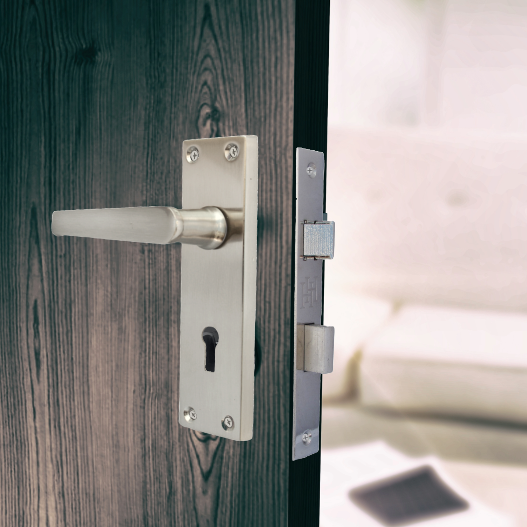 LEVER LOCK Door Handles Satin Modern Victorian Straight Internal