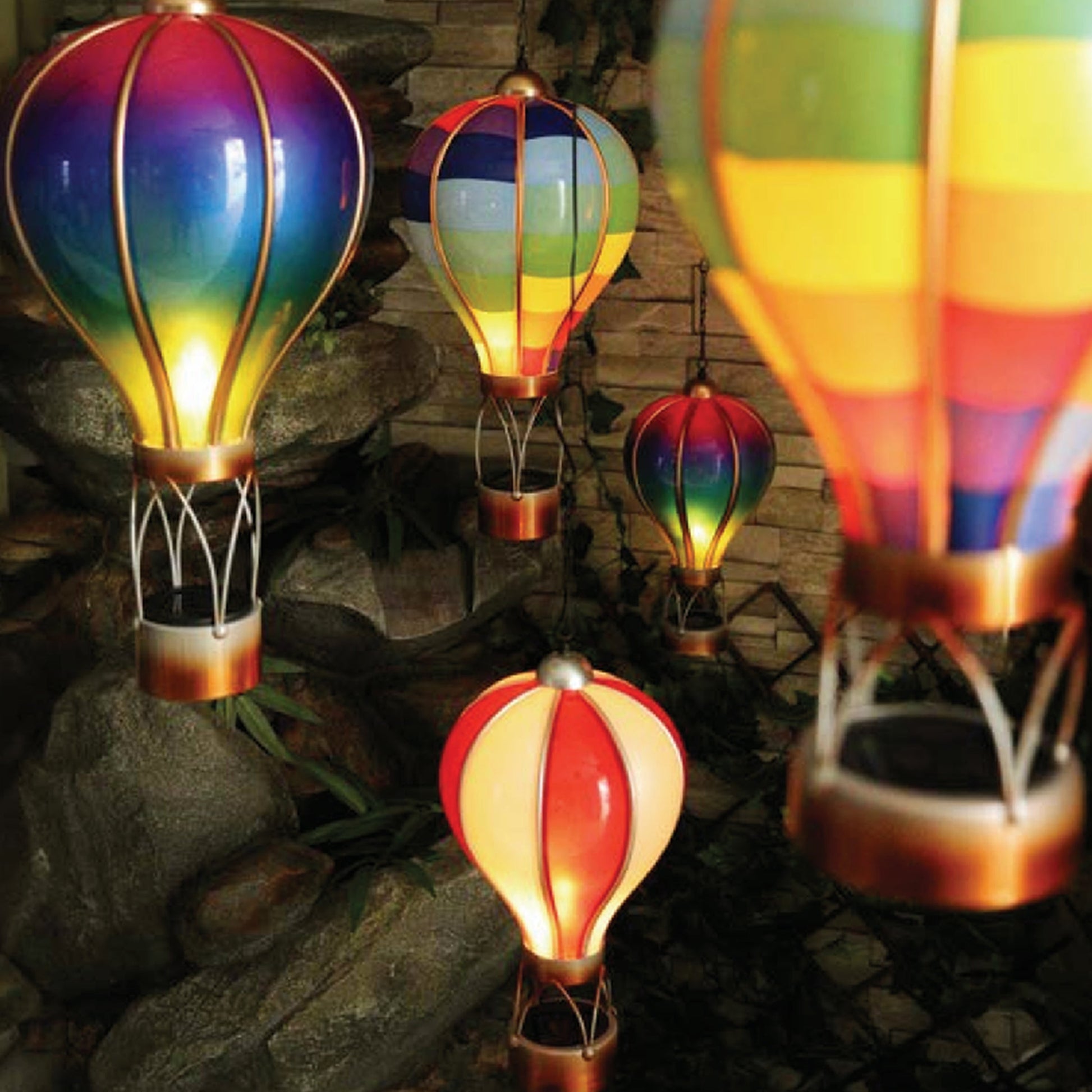Marketplace JPG companion for Spectrum Solar Hot Air Balloon - Outdoor Hanging LED Light for Garden, Patio & Porch Décor