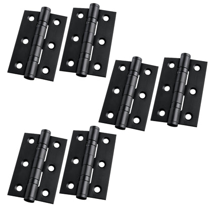 Marketplace JPG companion for 3" (76mm) Steel Ball Bearing Butt Hinges - Matt Black Door Hinges with Screws