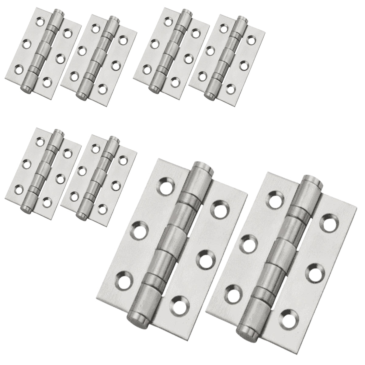 Marketplace JPG companion for 3" (76mm) Stainless Steel Ball Bearing Butt Hinges - Satin Door Hinges with Screws