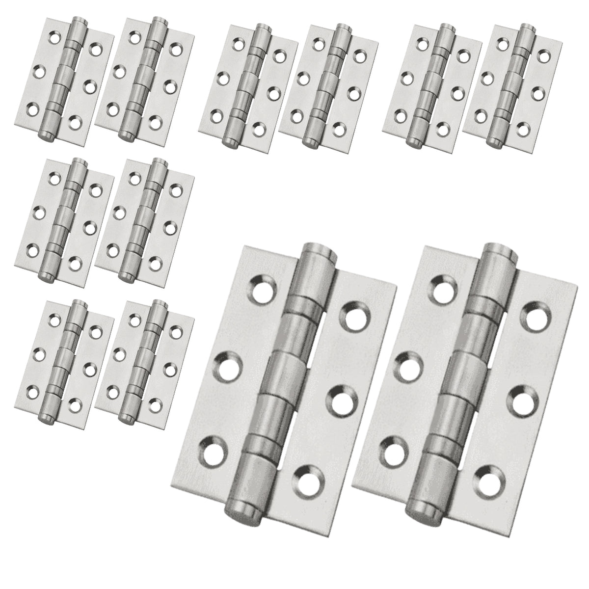 Marketplace JPG companion for 3" (76mm) Stainless Steel Ball Bearing Butt Hinges - Satin Door Hinges with Screws