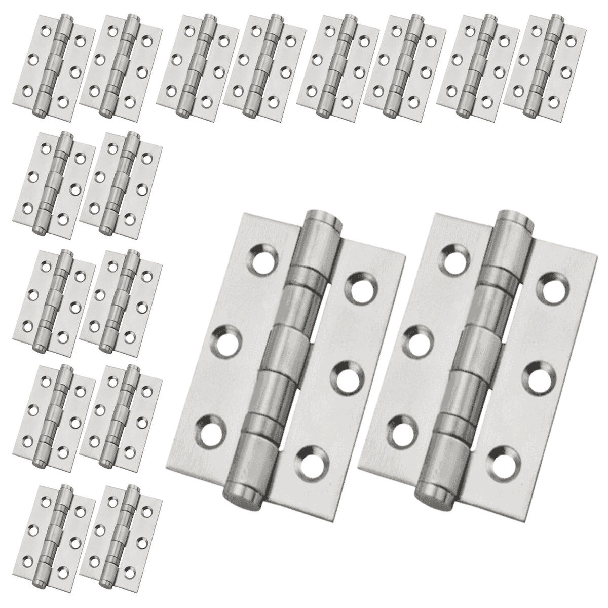 Marketplace JPG companion for 3" (76mm) Stainless Steel Ball Bearing Butt Hinges - Satin Door Hinges with Screws