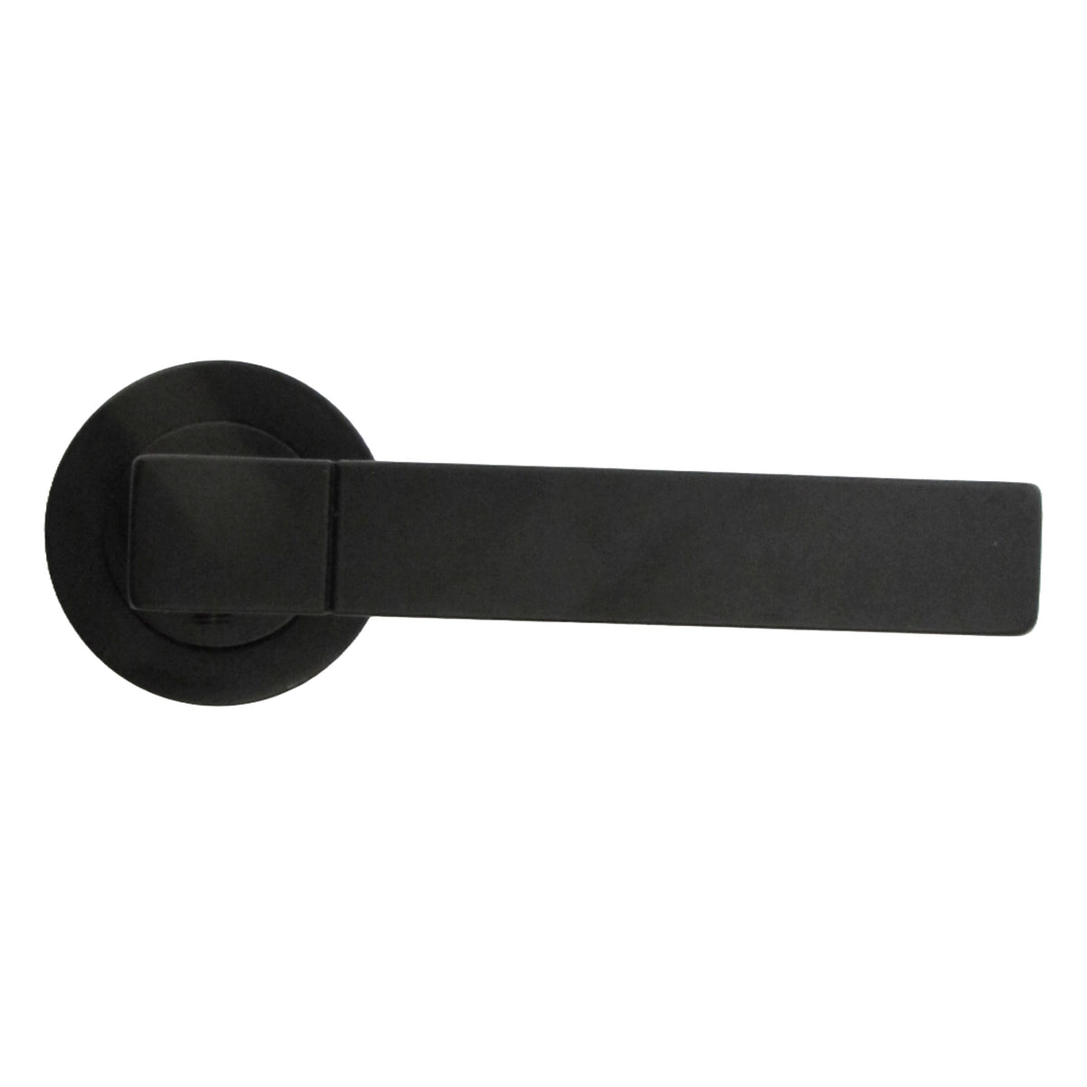 Marketplace JPG companion for Cafri Line Door Handle Bathroom Set Rectangular Matt Black Lever Rose Internal Thumb Turn