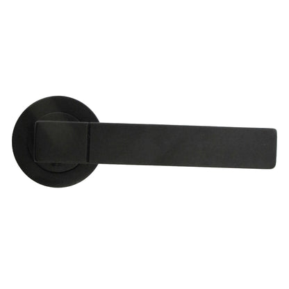 Marketplace JPG companion for Cafri Line Door Handle Bathroom Set Rectangular Matt Black Lever Rose Internal Thumb Turn