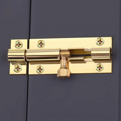 Serrure à pêne cylindrique en laiton de 5 cm (2 po) à glissière - Verrouillage de porte de sécurité avec vis - PACK MULTIPLE