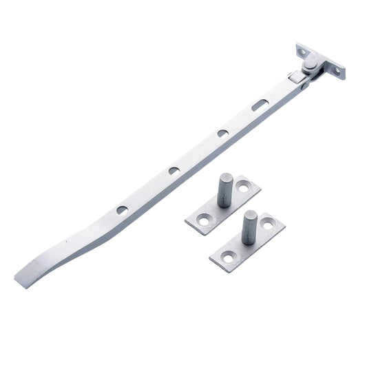 Satin Anodised Aluminium Casement Stay - Traditional Casement Window Hardware