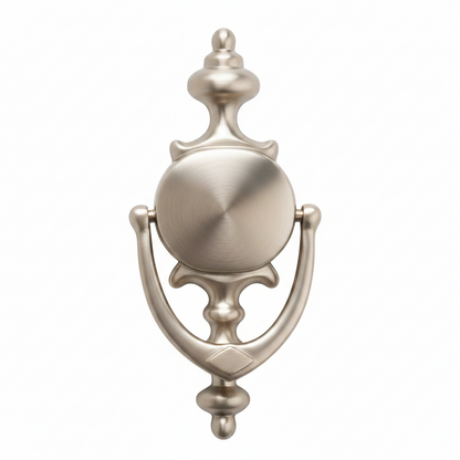 Champion 7" Satin Solid Brass Door Knocker Victorian Front Door - 178mm