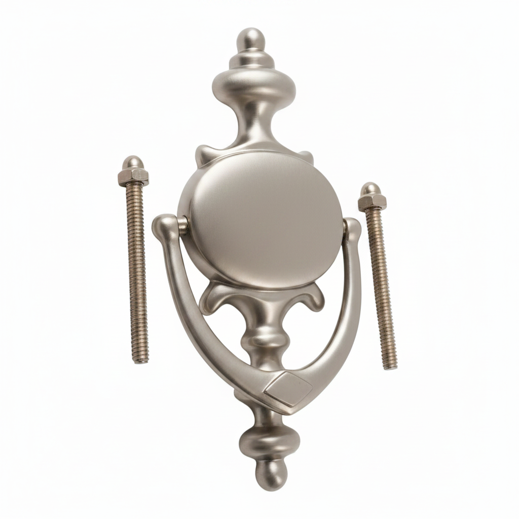 Champion 7" Satin Solid Brass Door Knocker Victorian Front Door - 178mm