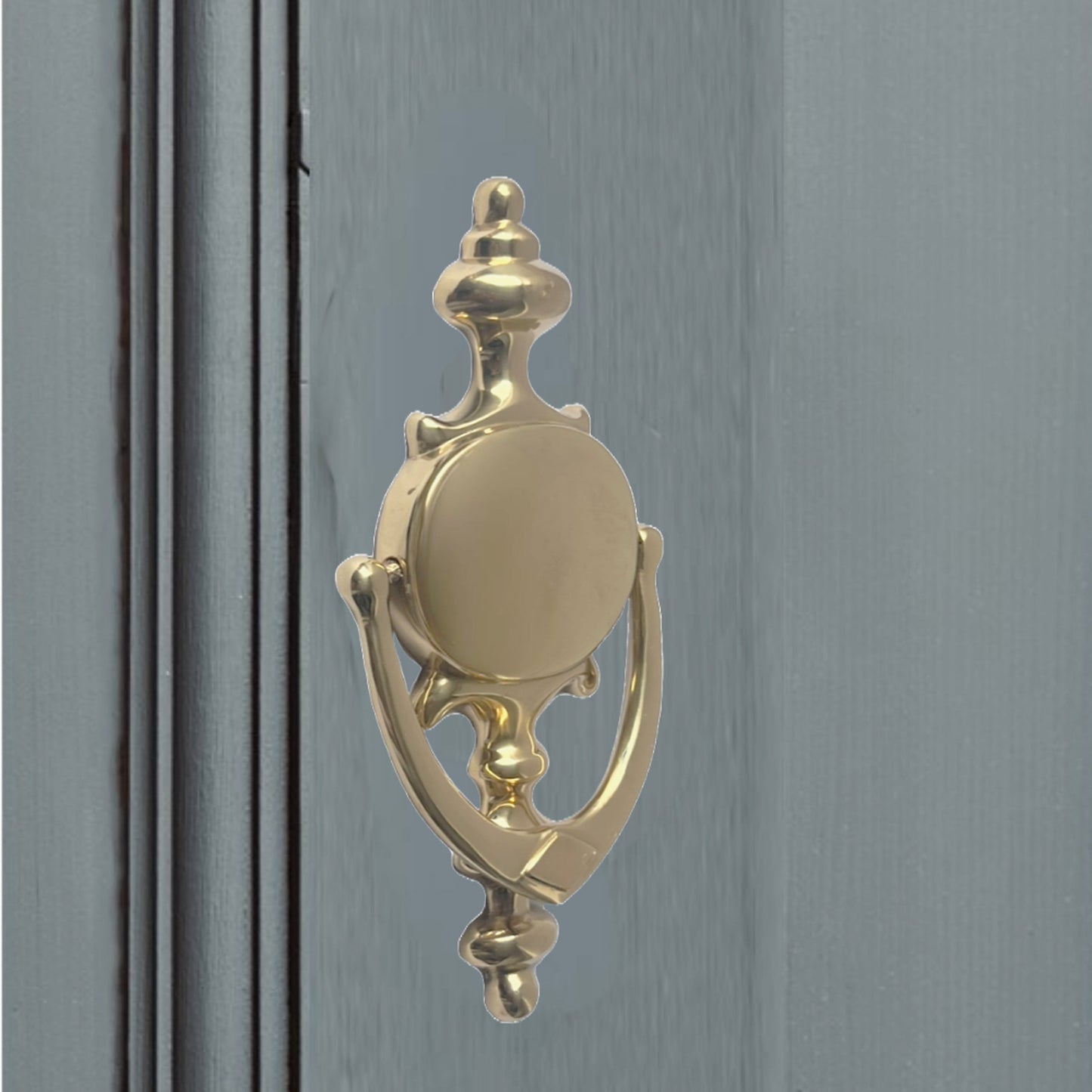 Marketplace JPG companion for Champion 7" Golden Solid Brass Door Knocker Victorian Front Door - 178mm
