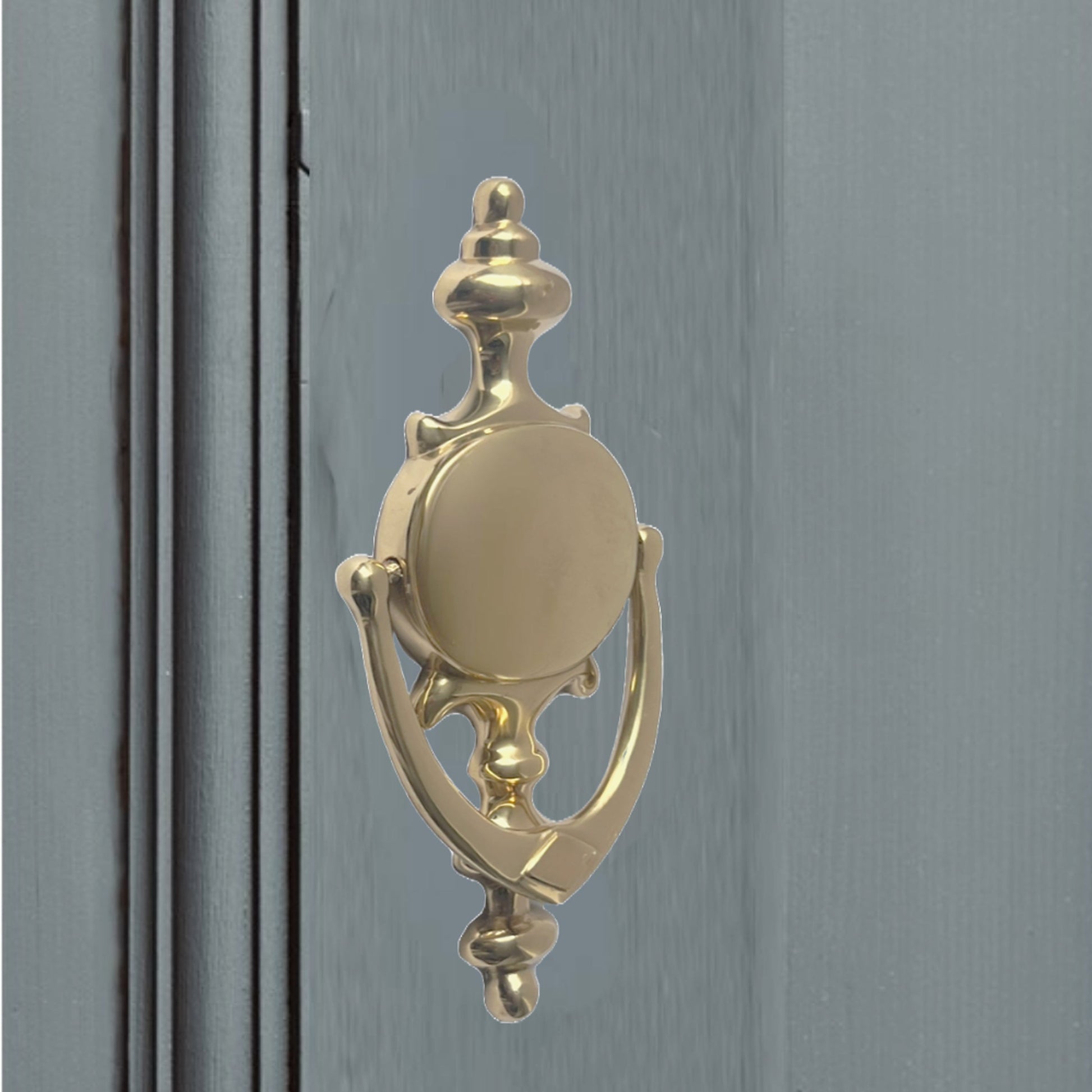 Marketplace JPG companion for Champion 7" Golden Solid Brass Door Knocker Victorian Front Door - 178mm