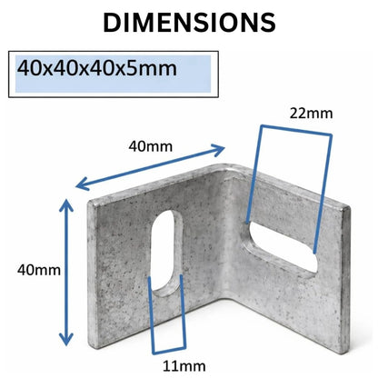 Heavy Duty Galvanised Angle Cleats