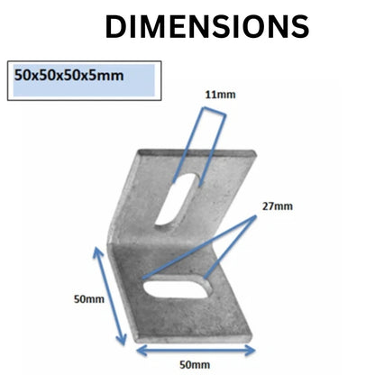 Heavy Duty Galvanised Angle Cleats