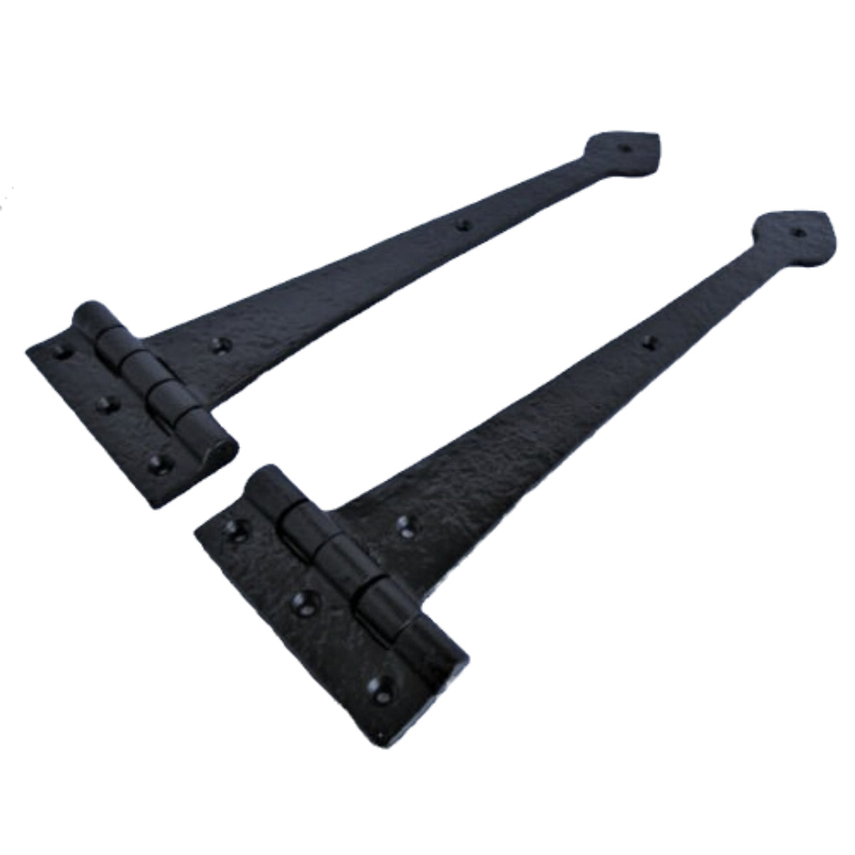 Marketplace JPG companion for Black Tudor Heavy Duty Cast Iron Spear Head Tee Hinges 9" / 12" / 15" / 18" Pair