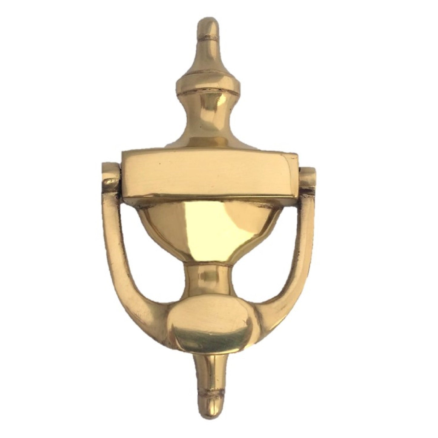 Victorian 6" Gold Solid Brass Urn Style Door Knocker Victorian Front Door