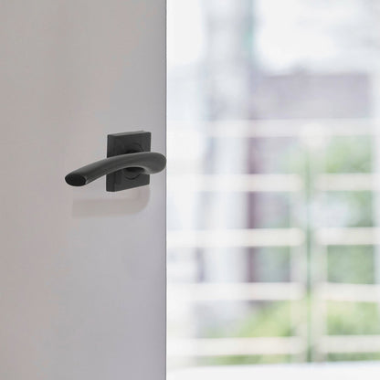 Marketplace JPG companion for Zena Door Handle Matt Black Lever on Square Rose Internal Handles 64mm Latch