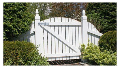 Kit de fixation pour portail latéral de jardin, 3 charnières en T, loquet à anneau, jeu de boulons Brenton en zinc
