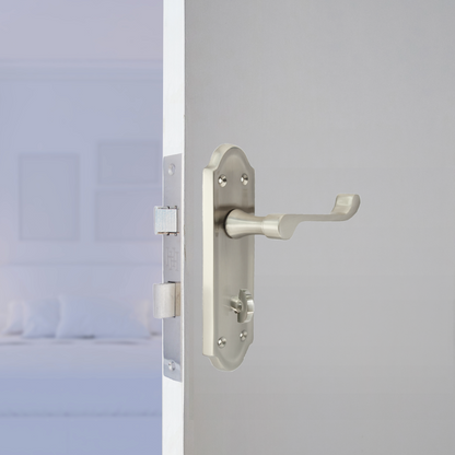 Poignée de porte de salle de bain Ashford avec levier à défilement - Satin