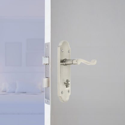Marketplace JPG companion for Epsom Door Handles Bathroom Lock Scroll Lever - Satin Pack Hinges