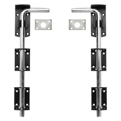 2 verrous coulissants stables de 12 po pour portail, garage, hangar