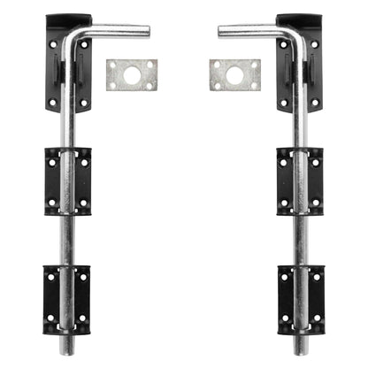 Marketplace JPG companion for Pair of Black Zinc Stable Drop Bolts for Gates & Sheds 12" / 15" / 18" / 24"