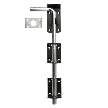 Marketplace JPG companion for Drop Bolt 12" 15" 18" 24" Gate Garage Heavy Duty Shed Lock Black & Zinc