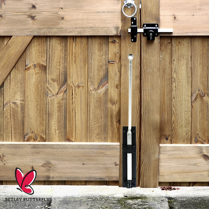 Portail de garage ou de garage à pêne escamotable galvanisé Monkey Tail 12" 18" 24"