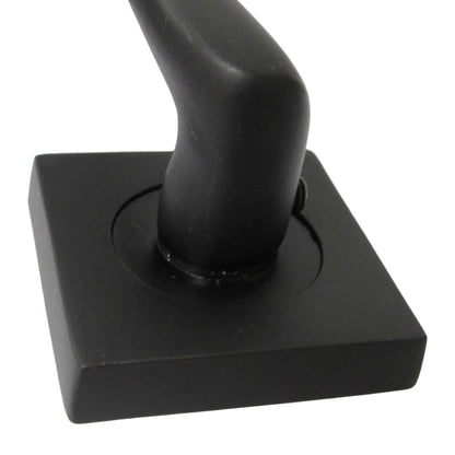 Marketplace JPG companion for Zena Door Handle Matt Black Lever on Square Rose Internal Handles 64mm Latch