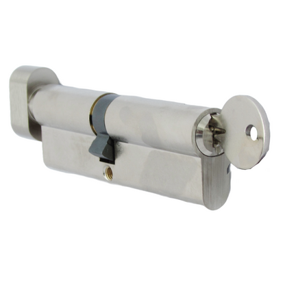 Serrure à cylindre européen Dale nickelée 45T/55 (100 mm)