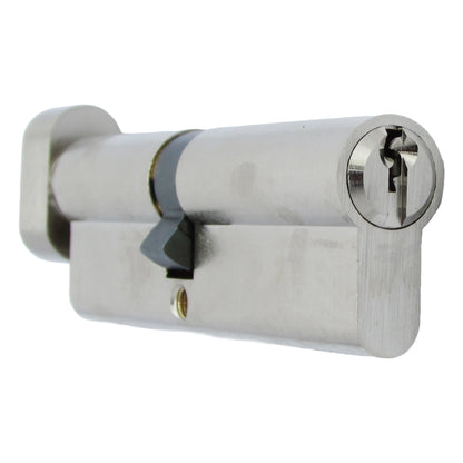 Marketplace JPG companion for Dale Euro Cylinder Thumb Turn Lock for Security Doors Nickel Plated 45T/55 (100mm)