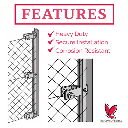 Enrouleurs de verrouillage à virole 2/5/10 mailles de chaîne, tendeur de poteau de clôture, fil de ligne de clôture