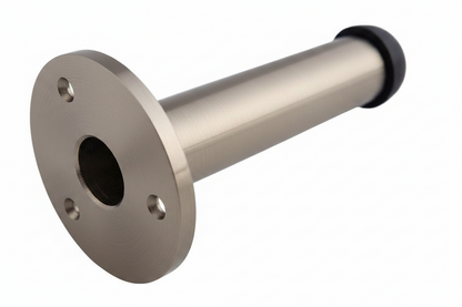 Door Stop Satin Straight Long Wall Mount Skirting Board Rubber Stop - 76mm