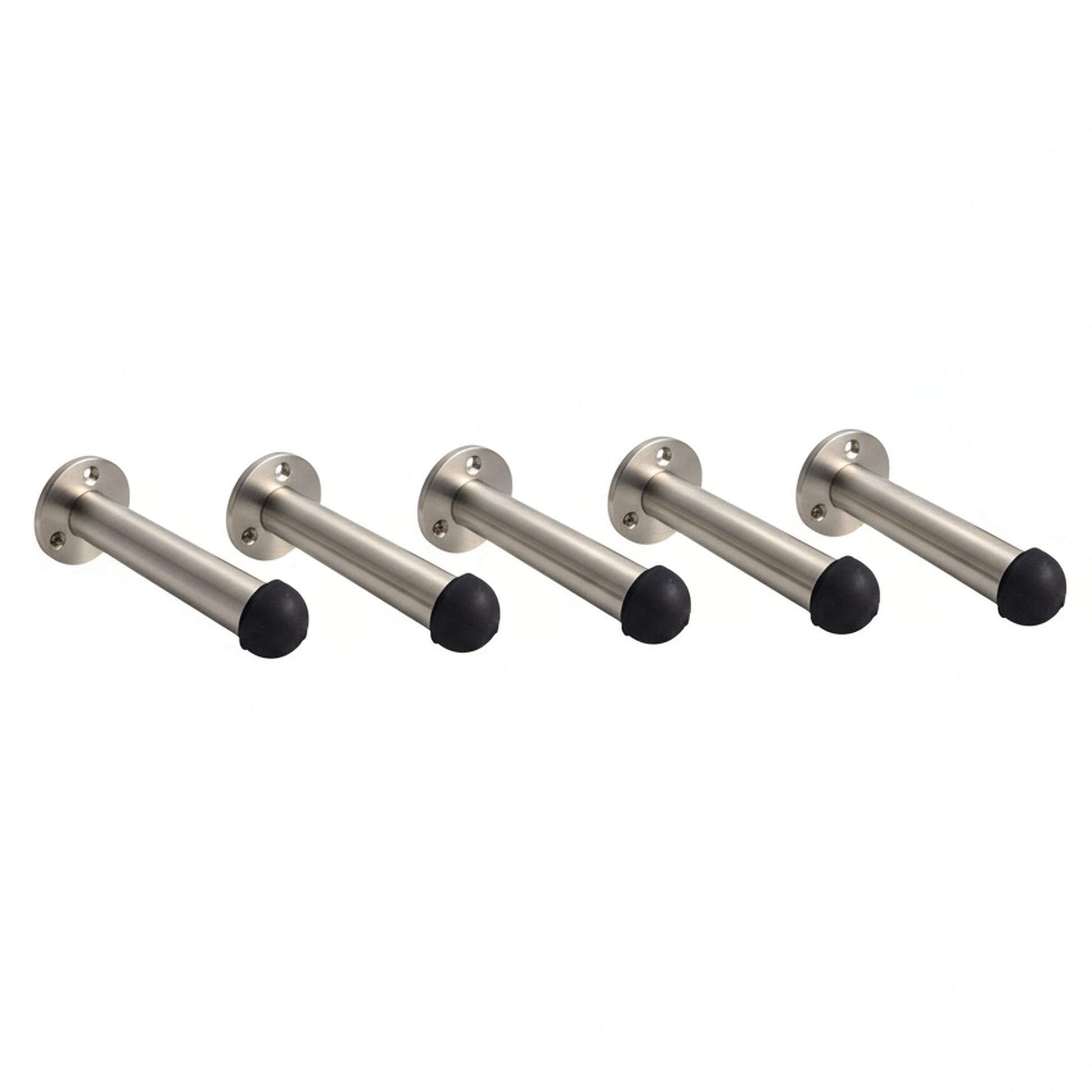 Marketplace JPG companion for Door Stop Satin Straight Long Wall Mount Skirting Board Rubber Stop - 76mm