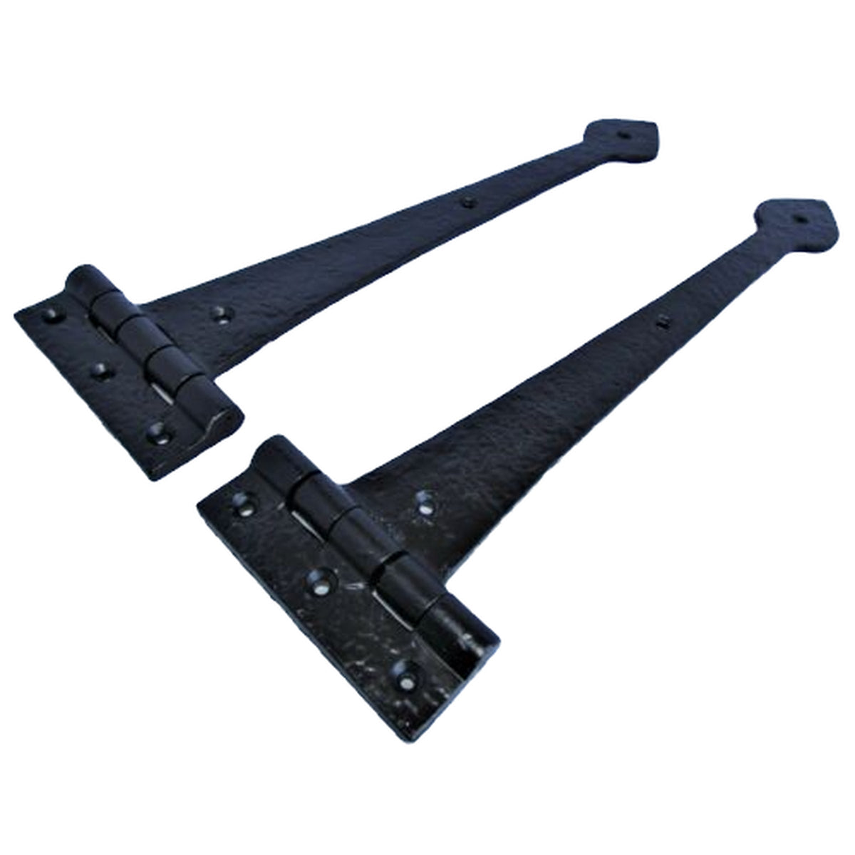 Marketplace JPG companion for Black Tudor Heavy Duty Cast Iron Spear Head Tee Hinges 9" / 12" / 15" / 18" Pair